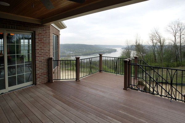 Covered Porch Overlooking the Ohio River Built by Cullen Brothers