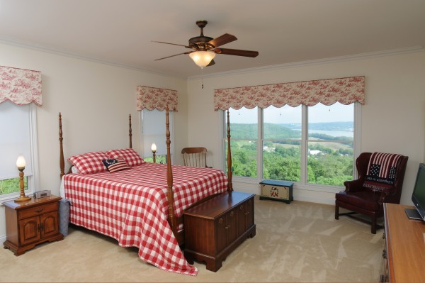 Bedroom Built by Cullen Brothers Overlooking the Ohio River